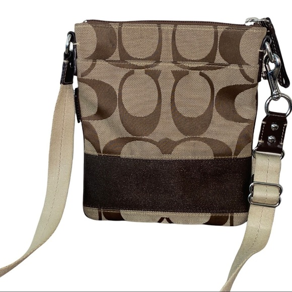 COACH BROWN SWINGPACK CROSSBODY BAG - Picture 4 of 4